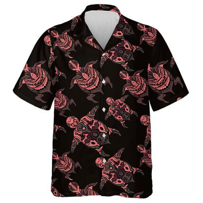 Hand Painted Maori Turtles Ethnic Style Hawaiian Shirt, Hawaiian Shirt Gift, Christmas Gift