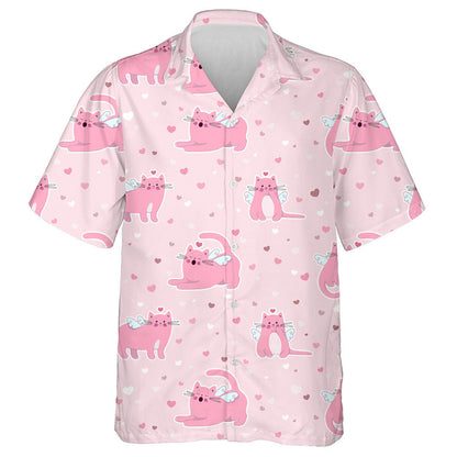 Cartoon Pretty Kittens Cat Pastel Colors Hawaiian Shirt, Hawaiian Shirt Gift, Christmas Gift