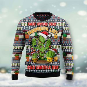 Cactus Not Even The Naughty List Ugly Christmas Sweater, Christmas Ugly Sweater,Christmas Gift,Gift Christmas 2022