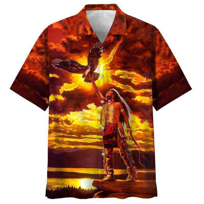 Native Style Love Peace 3D All Over Printed Hawaiian Shirt, Hawaiian Shirt Gift, Christmas Gift