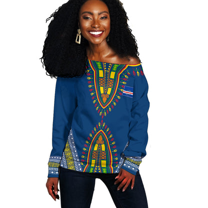 Dearann ​​Kabu Verdi Dashiki geansaí pearsantaithe lasmuigh den ghualainn - Rinn Verdean bródúil, geansaí gránna Nollag, bronntanas Nollag, bronntanas Nollag 2024