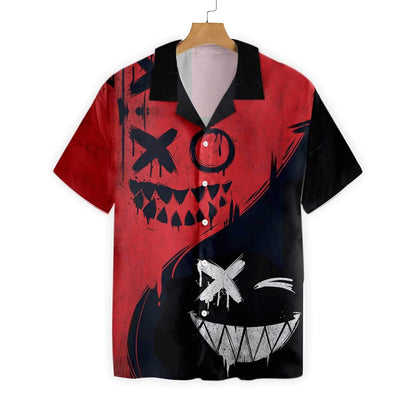 Halloween Evil Smile Hawaiian Shirt, Hawaiian For Gift