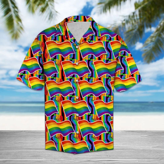 Love Is Love Gay Pride Lgbt Pattern Hawaiian Shirt, Hawaiian Shirt Gift, Christmas Gift