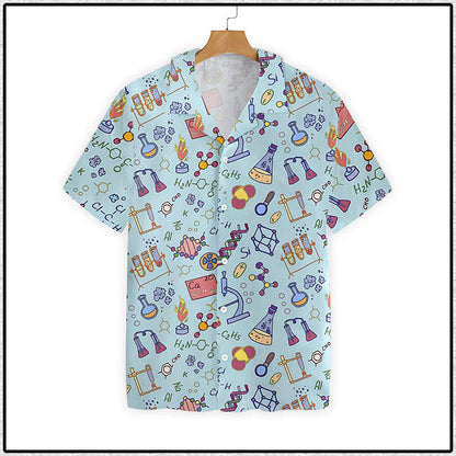 Chemistry Teacher Pattern Hawaiian Shirt_Hawaiian Shirt Gift, Christmas Gift