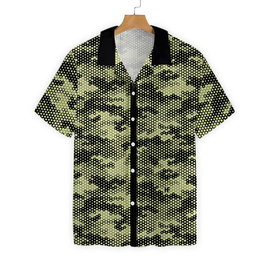 Golf Ball Texture Digital Camouflage Design Attractive Hawaiian Shirt, Hawaiian Shirt Gift, Christmas Gift
