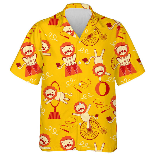 Cute Circus Lions In Different Role Hawaiian Shirt,Hawaiian Shirt Gift, Christmas Gift