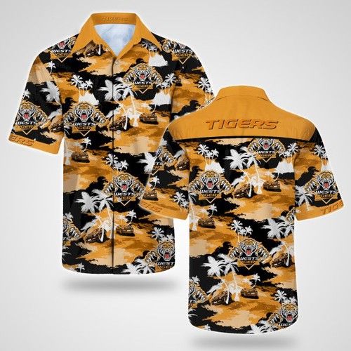 Wests Tigers Hawaiian Shirt, Hawaiian Shirt Gift, Christmas Gift