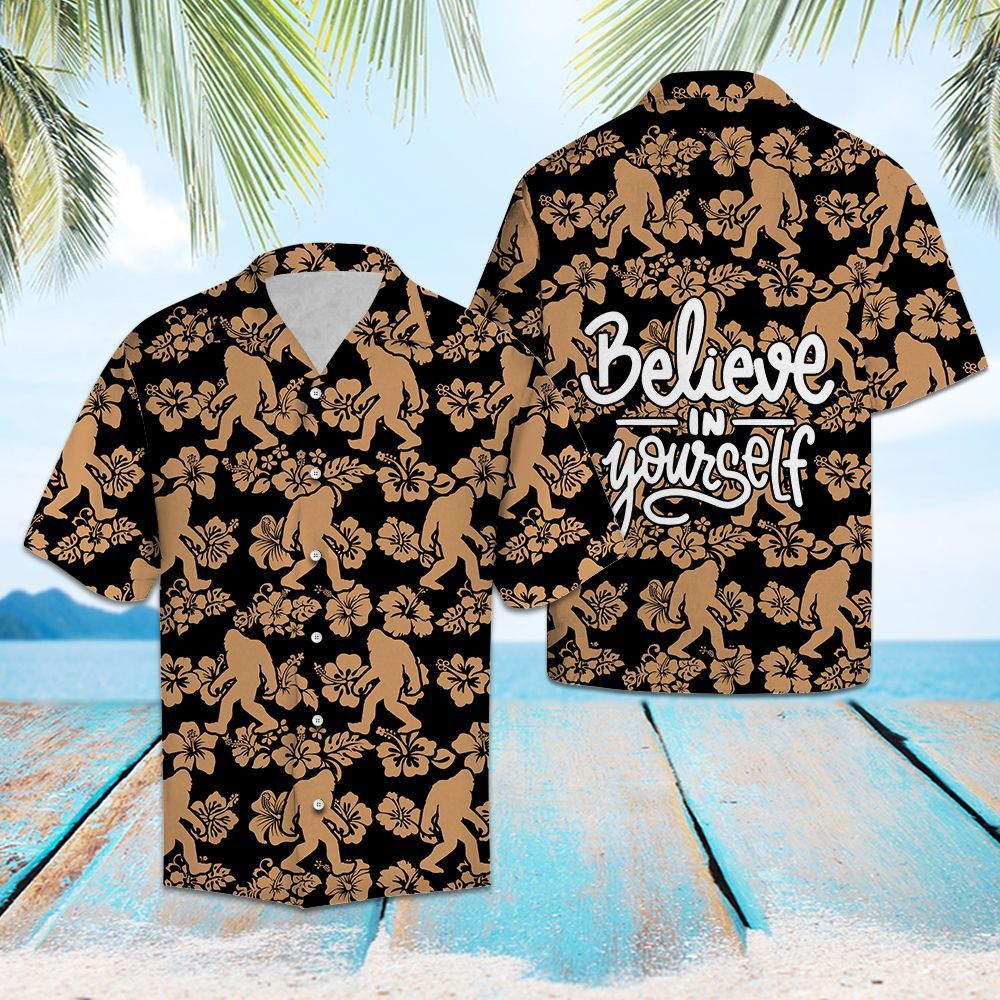 Bigfoot Believe - Hawaiian Shirt,Hawaiian Shirt Gift, Christmas Gift
