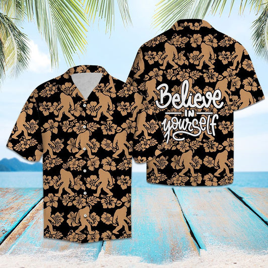 Bigfoot Believe - Hawaiian Shirt,Hawaiian Shirt Gift, Christmas Gift