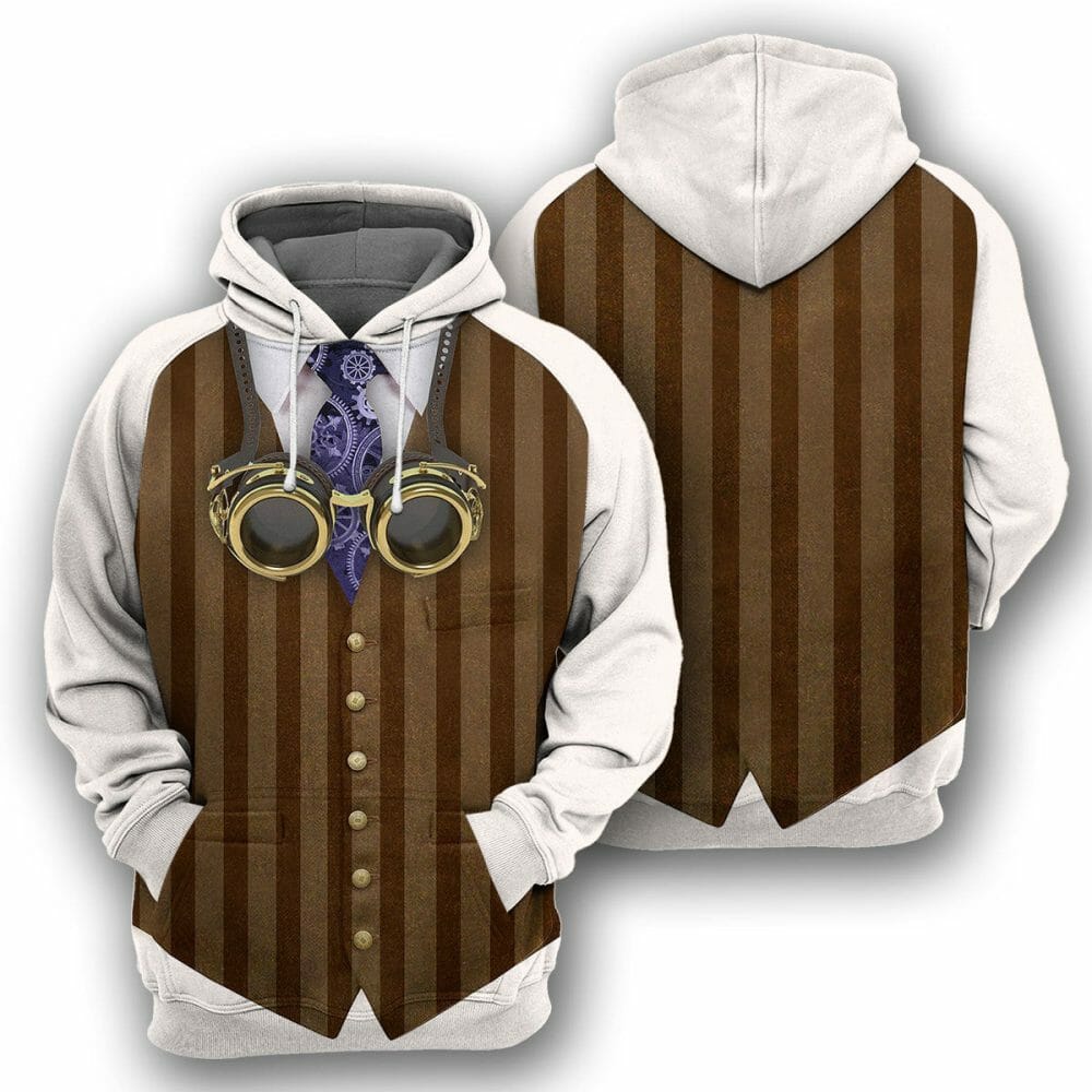 Éadaí Steampunk - Éadaí Cochaillín Tléine Clóbhuailte Léine 3D