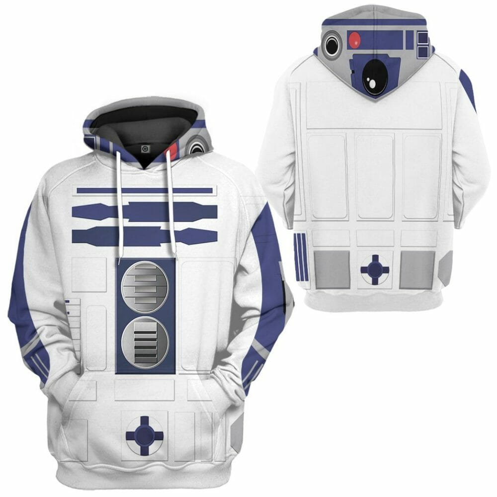 3D R2D2 Cosplay Custom Tshirt Hoodie Apparel