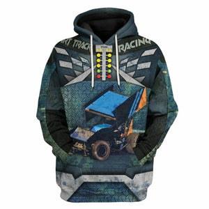 3D Dirt Track Racing Tshirt Hoodie Apparel