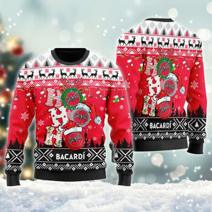 Bacardi Rum Ho Ho Ho Christmas Ugly Sweater, Christmas Ugly Sweater,Christmas Gift,Gift Christmas 2022