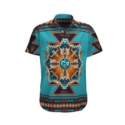 Ethnic Native America Watercolor Design Hawaiian Shirt,Hawaiian Shirt Gift, Christmas Gift