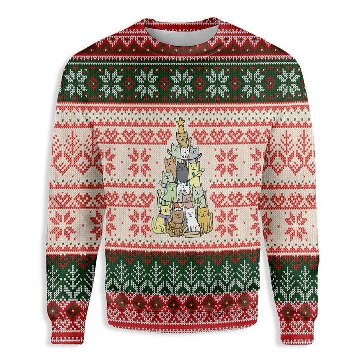 Christmas Tree Made By Cats Ugly Christmas Sweater, Christmas Ugly Sweater,Christmas Gift,Gift Christmas 2022