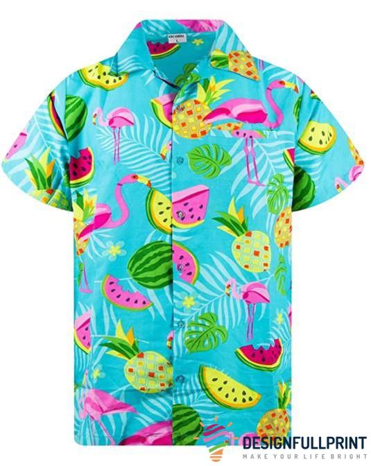 Torthaí Flamingo Léine Haváís Lh Aloha Shirt Feisteas Haváís Le haghaidh Bronntanais Menflamingo, Bronntanas Léine Haváís, Bronntanas Nollag
