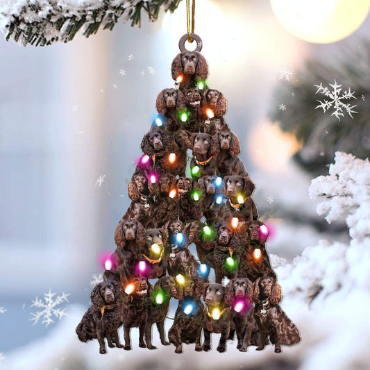 Boykin Spaniel lovely tree gift for boykin spaniel lover gift for dog mom Christmas Plastic Hanging Ornament, Christmas Ornament Gift, Christmas Gift, Christmas Decoration