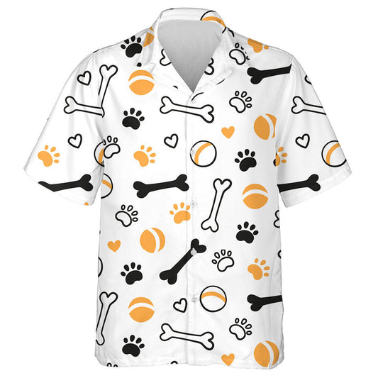 Priontaí Madra le Cnámha Lapa Liathróidí Agus Croí Léine Haváís, Bronntanas Léine Haváíais, Bronntanas Nollag