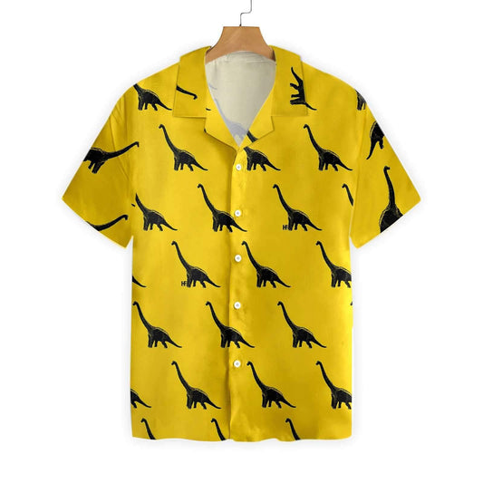 Dineasár Brachiosaurus Ar Léine Haváís Dearadh Buí, Bronntanas Léine Haváíais, Bronntanas Nollag