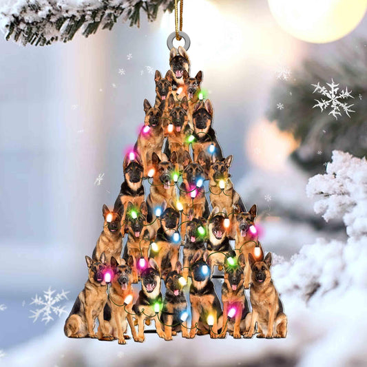 German shepherd lovely tree gift for german shepherd lover gift for dog lover ornament,Christmas Gift,Christmas Decoration