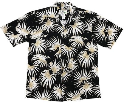 Fern Blast Black Hawaiian Shirt_Hawaiian Shirt Gift, Christmas Gift