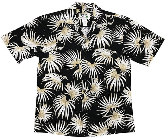 Fern Blast Black Hawaiian Shirt_Hawaiian Shirt Gift, Christmas Gift