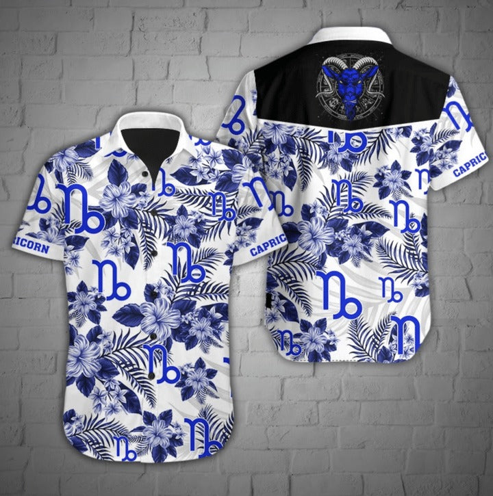 Capricorn tropical hawaiian shirt_ Hawaiian Shirt-Hawaiian Shirt Gift, Christmas Gift