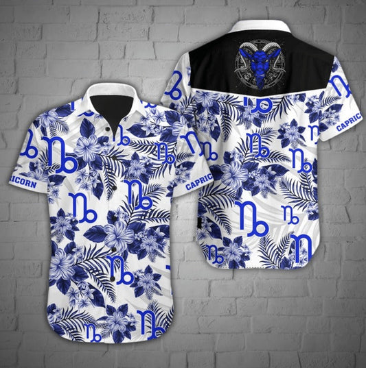 Capricorn tropical hawaiian shirt_ Hawaiian Shirt-Hawaiian Shirt Gift, Christmas Gift