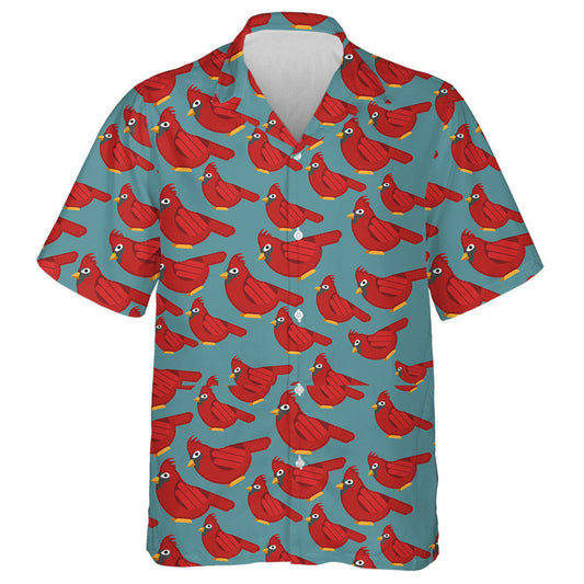 An tÉan Cairdinéal Dearg a Líníocht Ar Chúlra Gorm Léine Haváís, Bronntanas Léine Haváíais, Bronntanas Nollag