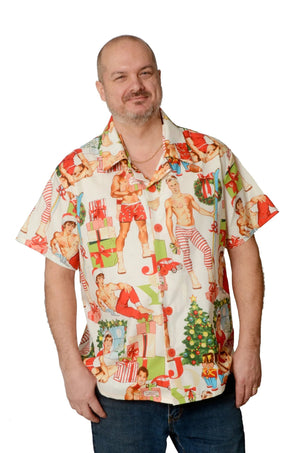 Hunky Christmas Elf Amazing Christmas Design Hawaiian Shirt, Hawaiian Shirt Gift, Christmas Gift