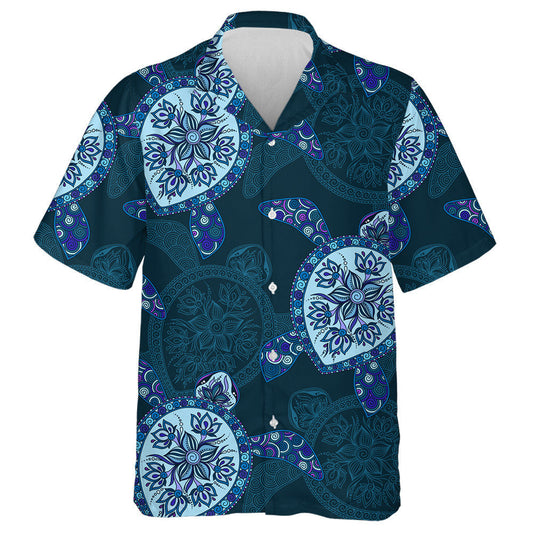 Turtar Treibhe Láimhe Tarraingthe Léine Haváís Stíl Mehendi Indiach, Bronntanas Léine Haváíais, Bronntanas Nollag