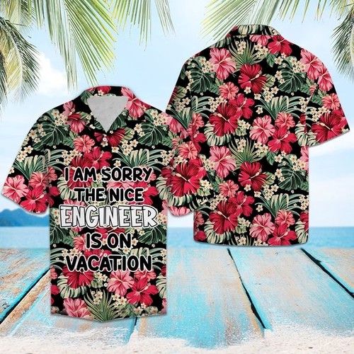 Engineer On Vacation Hawaiian Shirt Summer_Hawaiian Shirt Gift, Christmas Gift