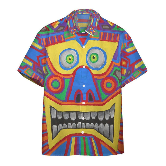 Colorful Primosegunda Tempratiki Looking Pattern Hawaiian Shirt, Hawaiian For Gift