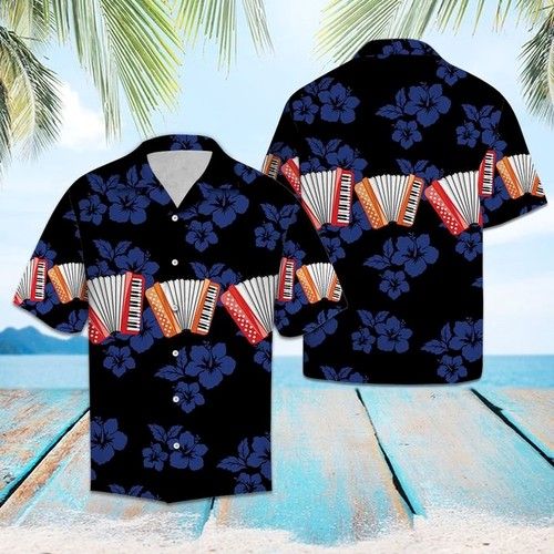 Accordion For Vacation Hawaiian Shirt Summer, Hawaiian Shirt Gift, Christmas Gift