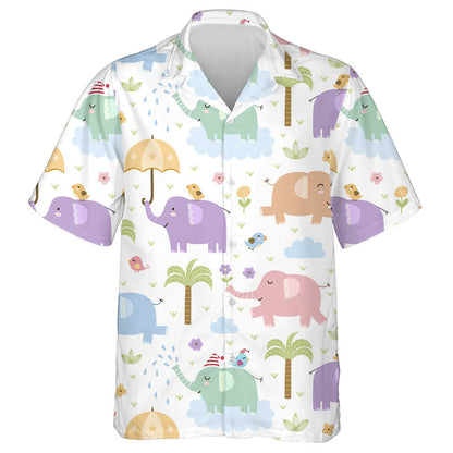 Eilifint Greannmhar Shona Le Umbrella Éan Agus Cuir Léine Haváíach, Bronntanas Léine Haváíais, Bronntanas Nollag