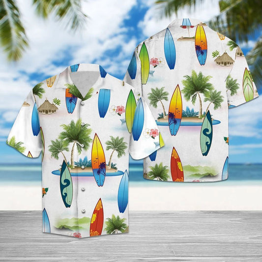 Bronntanas Colorful Surfboard Do Patrún Surf Lover Léine Haváís, Bronntanas Léine Haváís, Bronntanas Nollag