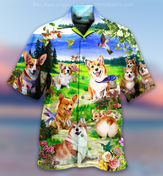 Dogs Love Sky - Hawaiian Shirt_Hawaiian Shirt Gift, Christmas Gift