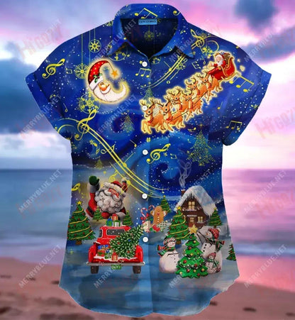 Muinchille Gearr Samhraidh Léine Haváís Léinte Haváís is Fearr do Mhná, Bronntanas Léine Haváíais, Bronntanas Nollag