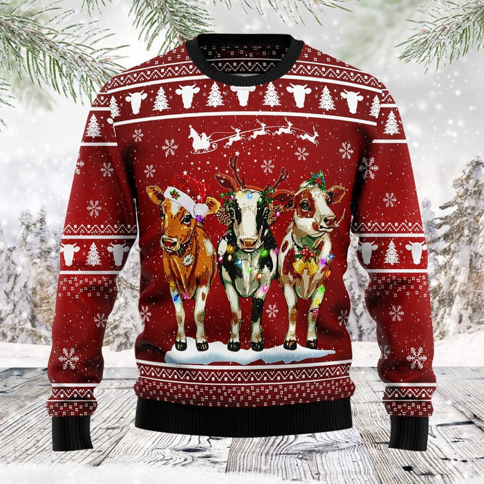 Cow Christmas Ugly Christmas Sweater, Christmas Gift, Gift Christmas 2024