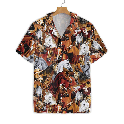 Beautiful Horse Collection Impressive Design Hawaiian Shirt, Hawaiian For Gift