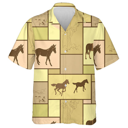 Léiriú Cartúin Greannmhar Capaill Agus Léine Crann Haváís, Bronntanas Léine Haváise, Bronntanas Nollag