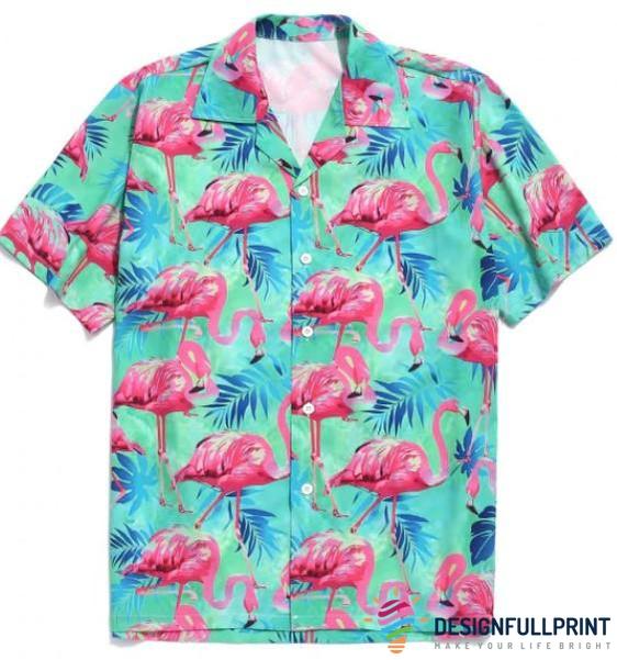 Léine Haváíais Flamingo Lh Aloha Shirt Feisteas Haváís d'Fhir Bronntanas Flamingo, Bronntanas Léine Haváíais, Bronntanas Nollag