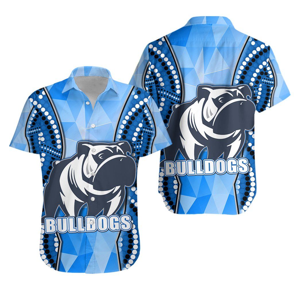 Bulldogs Hawaiian Shirt Indigenous Snappy ,Hawaiian Shirt Gift, Christmas Gift
