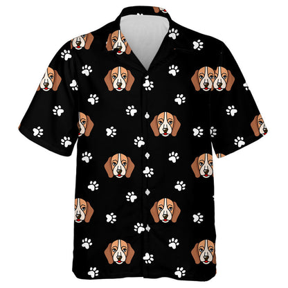 Madra Beagle gleoite le Léine Haváíach Dubh Agus Bán Lapa, Bronntanas Léine Haváís, Bronntanas Nollag