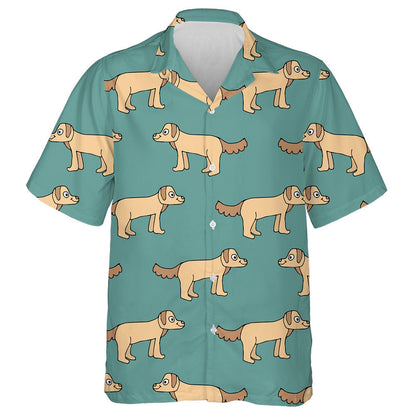 Cúlra Ainmhithe Madra Seasta Líneach Doodle Cúlra Léine Haváís, Bronntanas Léine Haváís, Bronntanas Nollag