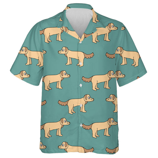 Cúlra Ainmhithe Madra Seasta Líneach Doodle Cúlra Léine Haváís, Bronntanas Léine Haváís, Bronntanas Nollag