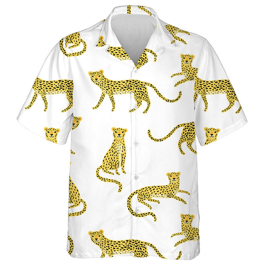 Gleoite Cartún Liopard Ar Chúlra Bán Léine Haváís, Bronntanas Léine Haváí, Bronntanas Nollag