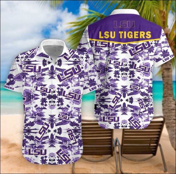 Lsu Tigers Tropical Hawaiian Shirt, Hawaiian Shirt Gift, Christmas Gift