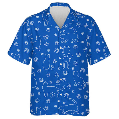 Cat Spraoi agus Lap ar Chúlra Gorm Ainmhithe Léine Haváís, Bronntanas Léine Haváíais, Bronntanas Nollag