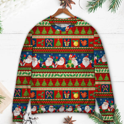 Christmas Santa Claus In Daily Life Ugly Christmas Sweater, Christmas Gift, Gift Christmas 2024